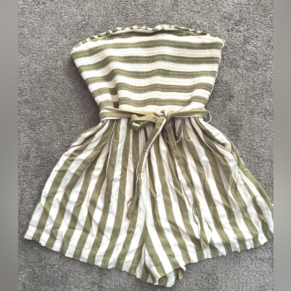 American Eagle Stripped Romper